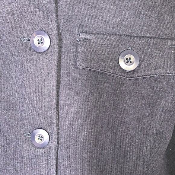 Converse button down navy blue  sweatshirt blazer size small S B95 - Picture 2 of 5